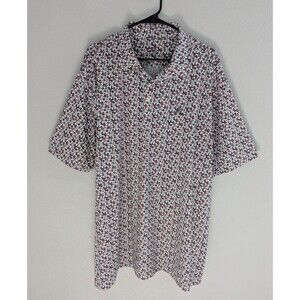 Rhoback Short Sleeve Performance Polo Men's Size 3XL Nashvegas Guitar Cowboy